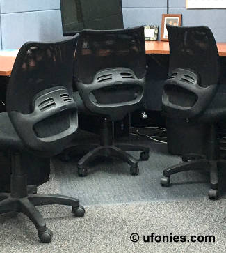 ufonies collection of faces in strange places humor gallery humorous photography Pareidolia is a psychological phenomenon that allows people to see faces or figures in random objects office joke laughing office chairs